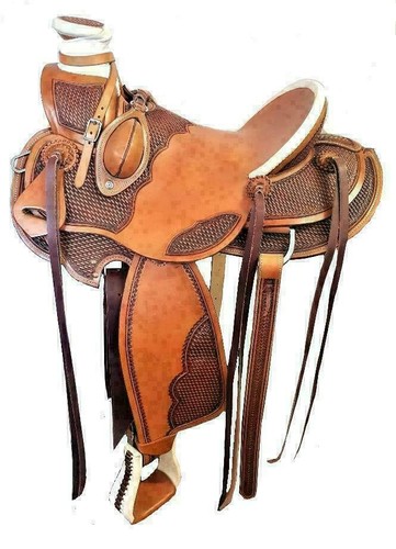 Selle western cuir - cuir, wade
