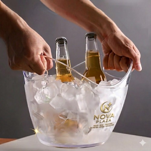 Clear acrylic ice - acrylic, bucket
