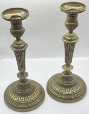 Paire de bougeoirs flambeaux