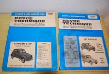 LOT DE 2 ANCIENNES REVUES TECHNIQUES  AUTO .2CV CITROEN. ET 2CV 4/2CV 6.