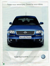 publicité Advertising 0221 2001 Volkswagen nouvelle Passat Carat V6 Tdi