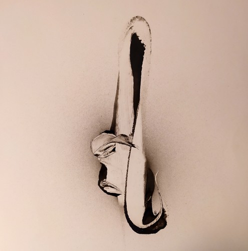 Tableau art abstrait noir - abstrait, &