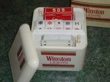 COFFRET DE JEUX PUBLICITAIRE WINSTON LIGHT LEGERE JEU DE CARTES DES POKER D'AS