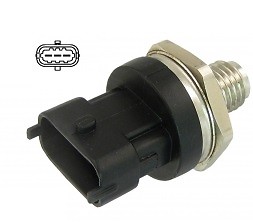 Fuel rail pressure sensor - rail,