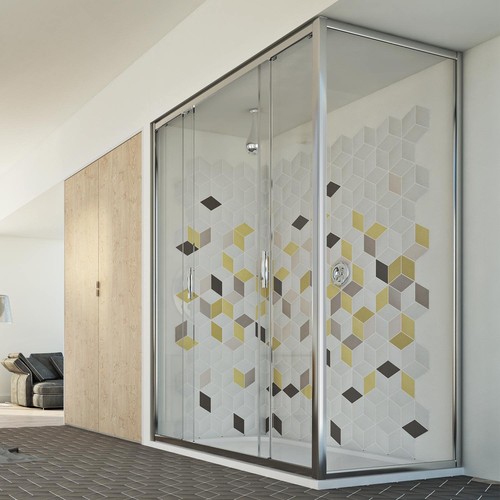 Cabine douche paroi - de,