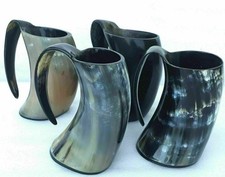 Lot de 4 tasses en corne à
