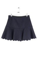 Mini jupe en laine noire