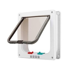 Chatière pour Chien et Chat avec Verrouillage de Sécurité à 4 Voies pour Ch4436