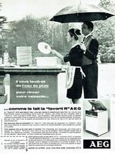 Publicité Advertising 108  1965   lave vaisselle favorit R AEG