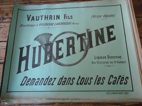 Affiche liqueur hubertine - affiche,