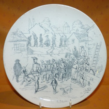 Assiette Creil Montereau Terre