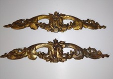 Anciennes ferrures ornement laiton meubles quincaillerie déco