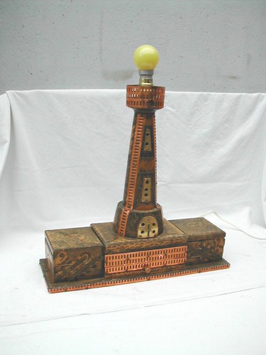 Lampe phare boîte art - lampe,