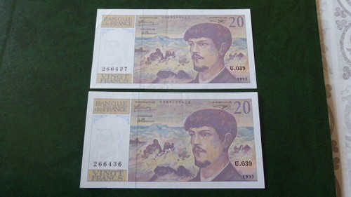 Paire billet france - de,