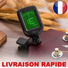Accordeur Numérique Clipser Electronique Ecran LCD Rotatif Résistant 360 Guitare