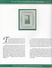 1937 U.S. Postage Stamp Sheet