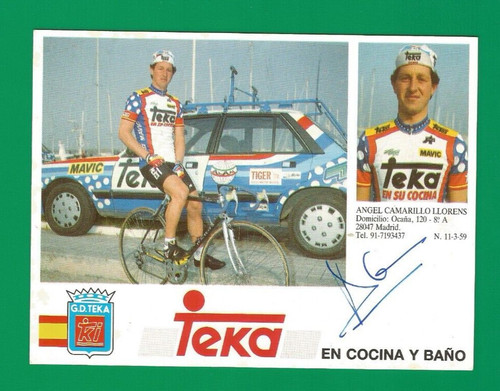 Cyclisme carte cycliste - carte,