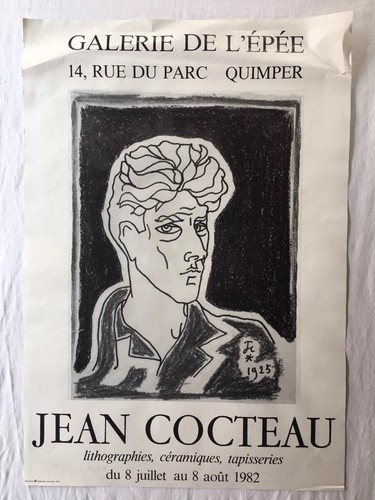 Jean cocteau affiche - jean,