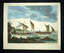 LE BATEAU BRIGANTIN tirée de LE NEPTUNE FRANCOIS par Jailllot et Mortier 1700