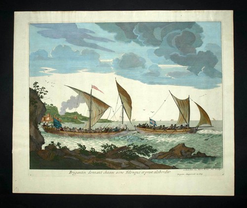 Bateau brigantin tirée - bateau,