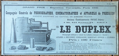 1901 illustration publicité - 1901, l'illustration