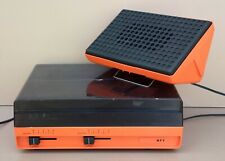 Tourne disques RFT orange vintage + ENCEINTE pour vinyle ancien MARCHE => vidéo
