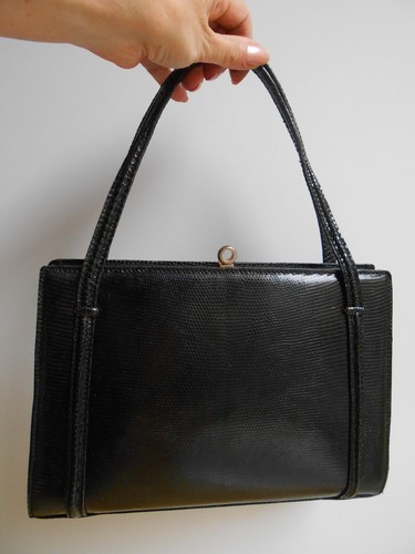 Sac vintage cuir - cuir, noir