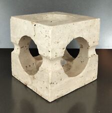 Vintage Cube 1960's Marble Art Travertine Marta Italy