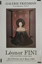 Léonor Fini Lithographies et gravures 1988 Affiche Originale Exposition Asie
