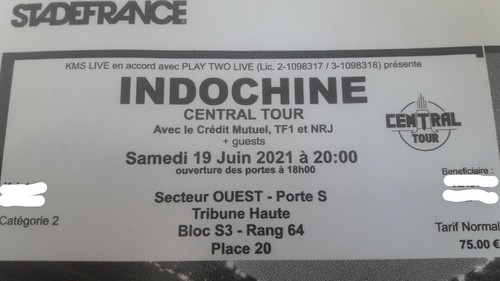 Places concert indochine -  2,