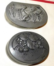 2 ANCIENNE BOITE SCULPTURE ETAIN ART NOUVEAU / ART DECO SIGNÉE /NO FEMME BRONZE