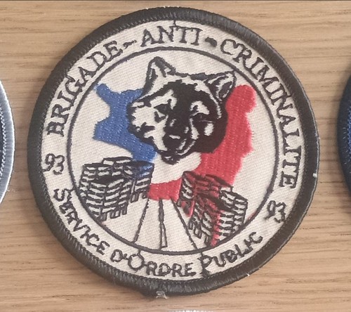 écusson tissu police bac - tissu,