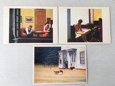 Lot  3  Cartes Postales   EDWARD HOPPER     Peinture  Tableau  Art  Américain