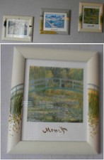 Lot de 3 CADRES  – TABLEAU REPRODUCTION sous verre de GRANDS PEINTRES