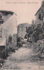 Carte postale ancienne postcard EVENOS VAR église éd tortora