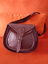 Sac/besace femme en cuir marron - Fait main, neuf jamais porté