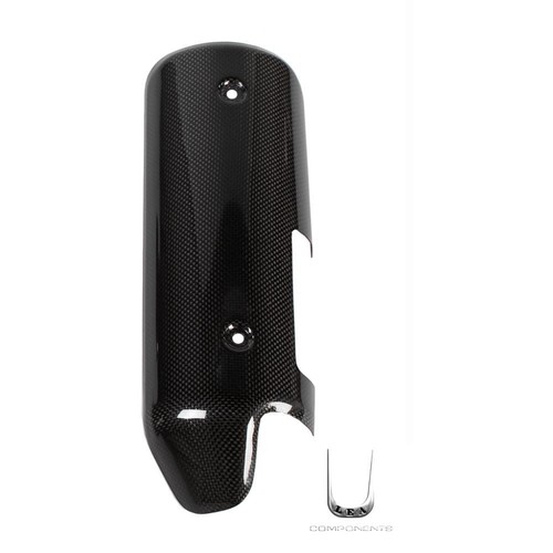 Exhaust heat guard - guard, shined