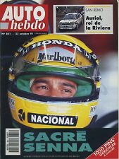 AUTO HEBDO n°801 22/10/1991 VW CORRADO 16V MAZDA MX3 TOYOTA CELICA 2.0