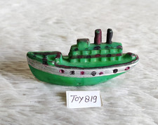 Vintage Plastique Vert Navire