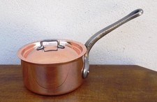 Casserole BOURGEAT FRANCE cuivre inox  d 14 cm et son  couvercle, neuve, TBE