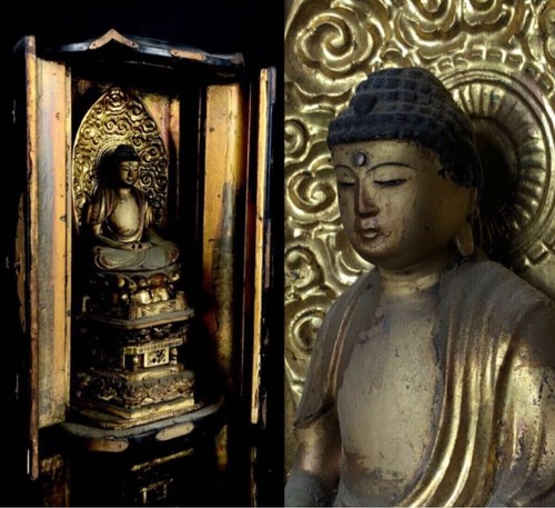 Ancienne statue bouddha - ancienne, de