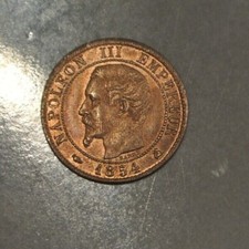 NAPOLEON III 1 CENTIME 1854 k