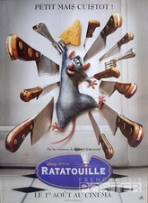 RATATOUILLE - DISNEY / PIXAR / RESTAURANT / FOOD - ORIGINAL FRENCH MOVIE POSTER