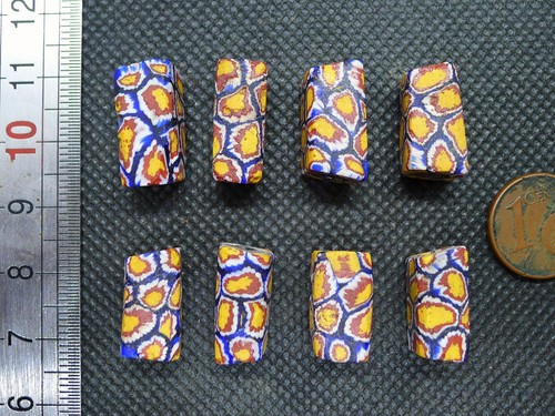 Perles verre millefiori murano - perles,