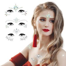Pierres strass visage 3 pièces de pierres scintillantes visage Pierres précie...