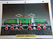 " CROCODILE " MARKLIN  EN " O " Fiche collection ATLAS trains de légende