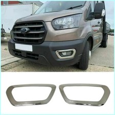 Pour Ford Transit MK8 2019UP Cache jante antibrouillard chromé 2 pièces en ac...