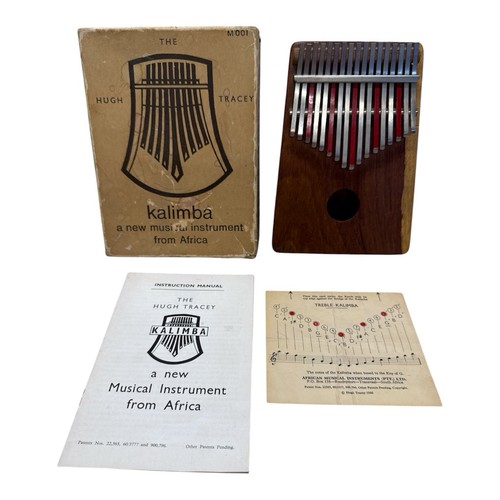 Vtg hugh tracey wooden kalimba - vtg,