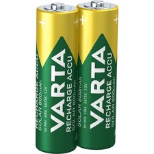 [56736101402] VARTA Blister de 2 Accus NiMH "Rechargeable Accu solar", Mignon...