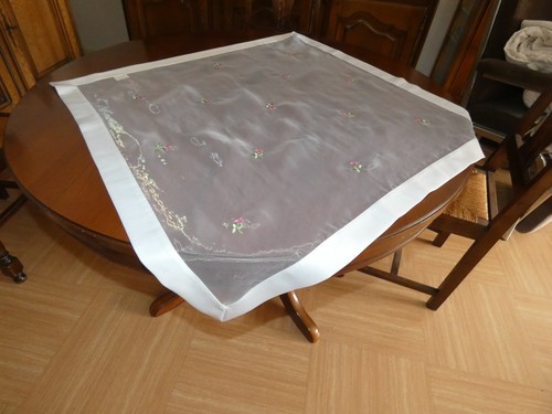 Linge ancien nappe thé - linge,